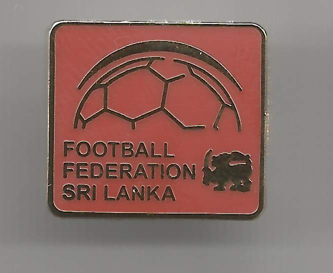 Badge Football Association Sri Lanka red